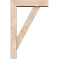 thumbnail image 3 of Ekena Millwork 5 1/2"W x 22"D x 34"H Traditional Block Smooth Bracket w/ Offset Brace, Douglas Fir, 3 of 25