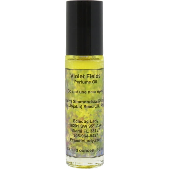Violet Fields Perfume Oil, 0.3 Oz Portable Roll-On Fragrance