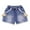 Blue, variant on Tungbrin Toddler Girls Jean Shorts Summer Cute Bowknot Decoration Elastic Waisted Shorts Baby Casual Denim Shorts