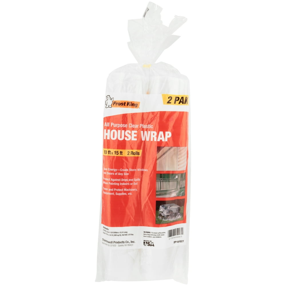 Frost King 2P101527 AllPurpose Clear Plastic House Wrap Weatherproof