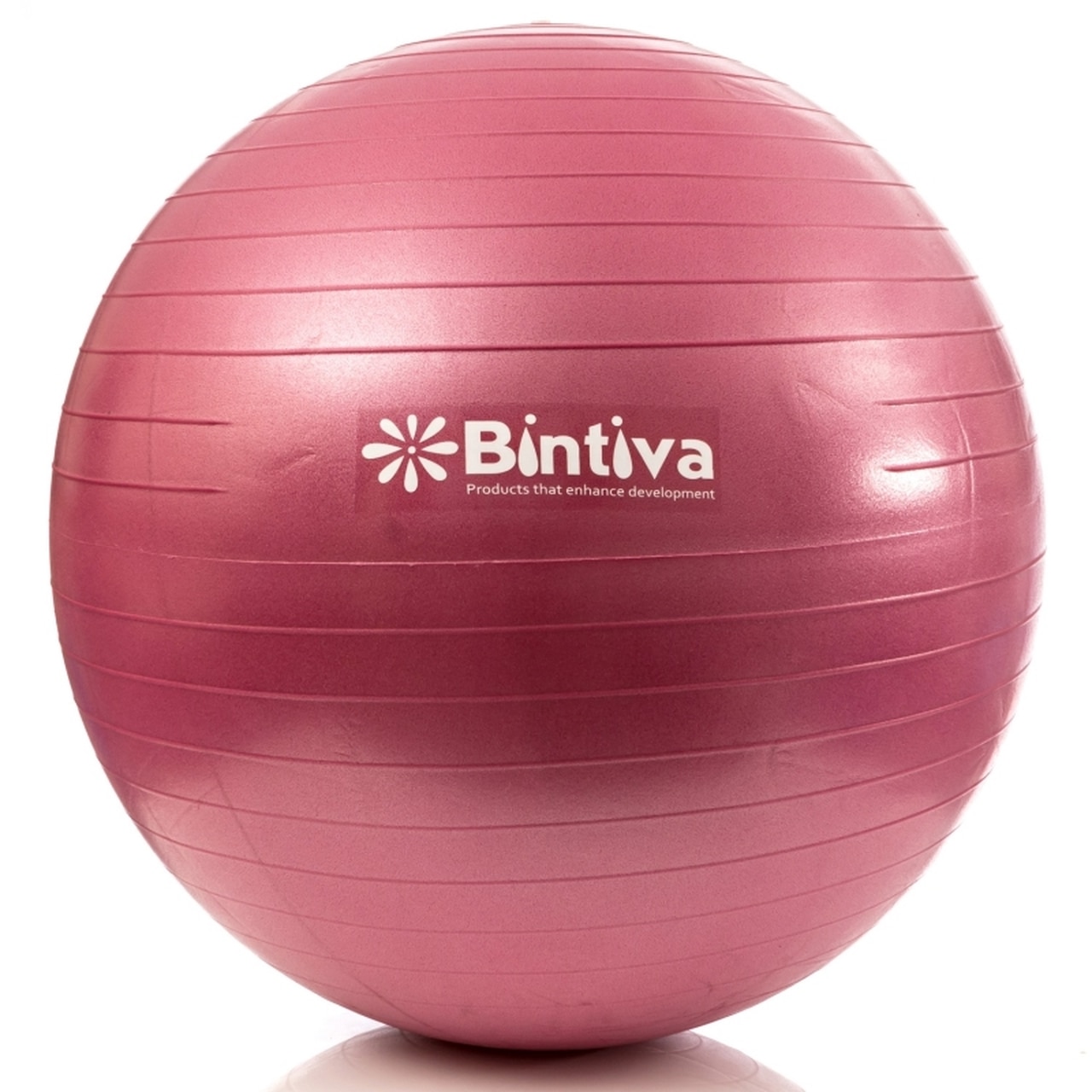 red yoga ball