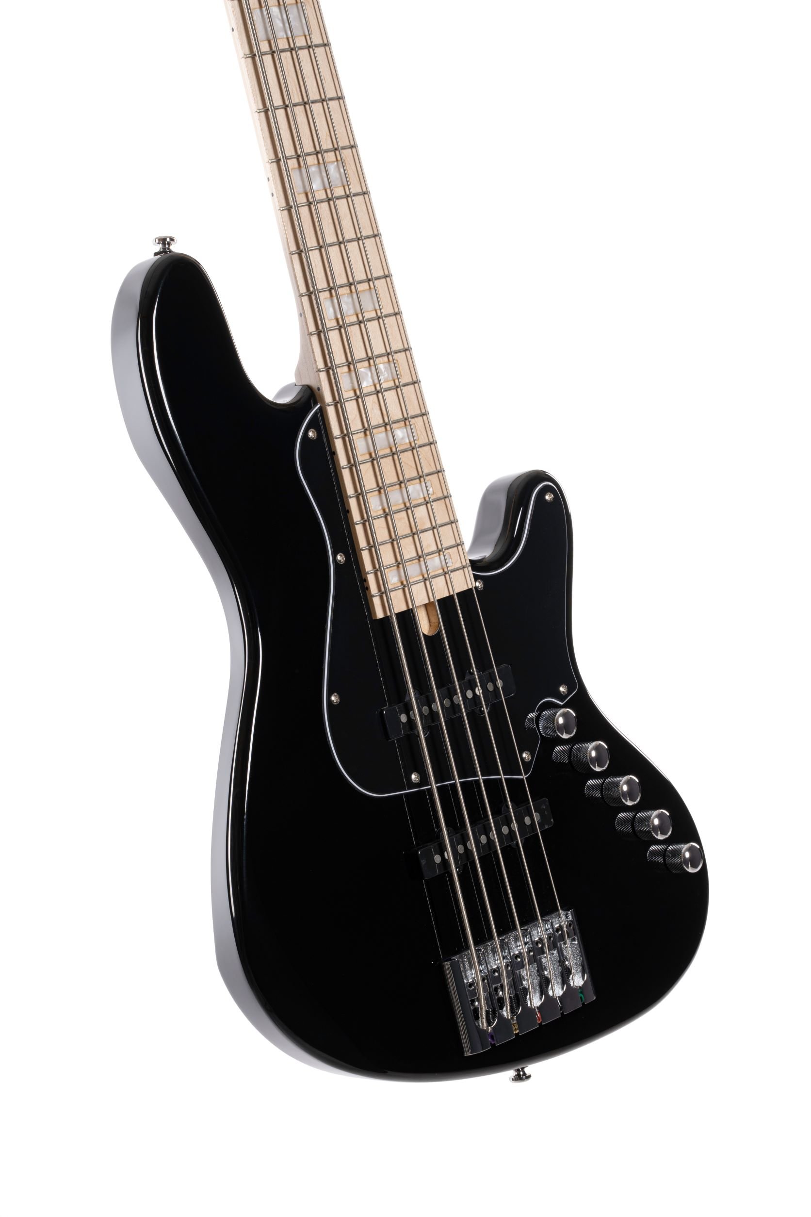 Cort Guitars NJS5BK-U Elrick NJS Series 5-String Electric Guitar, Black