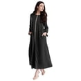 thumbnail image 5 of Lejafay Womens Long Sleeve Kaftan Abayas Muslim Robe Round Neck Abaya Casual Maxi Dress with Pockets Black XXL, 5 of 7