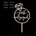 thumbnail image 2 of Cartel de madera con espejo Cake Topper Tisbonsy Just Engaged, 2 of 5