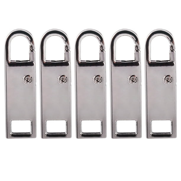 EeaseMX 5 piezas de tiradores de cremallera desmontables para hacer tú mismo, para equipaje, mochilas y accesorios de ropa.