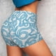 thumbnail image 4 of Fotbe Blue Snake Shorts Sin Costuras – Shorts Deportivos de Cintura Alta para Mujer, Elásticos para Gimnasio, Yoga, Running o Ciclismo-Large, 4 of 8
