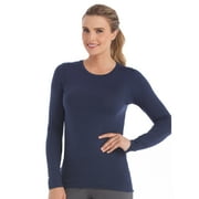 MED COUTURE Women Performance Knit Tee, Color: Navy, Size: M (8499-NAVY-M)