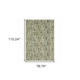 thumbnail image 3 of 6' X 9' Green Blue Ivory Beige And Light Blue Abstract Power Loom Stain Resistant Area Rug, 3 of 10