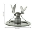 thumbnail image 3 of Licuadora de repuesto Cortadora de máquina duradera Suministros de cocina de metal Gadget para el hogar Accesorios de cocina compatibles con OSTER (Plata), 3 of 5