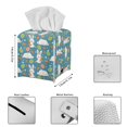 thumbnail image 5 of ZUXONGSY Easter Rabbit Square Tissue Box Cover 2 Pack PU Leather Tissue Cube Box Cover Waterproof Tissue Cover Easy to Install Leather Tissue Box Cover Easter Home Decoration, 5 of 7