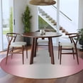 thumbnail image 3 of Round Rug 7Ft Washable Non-Slip, Pink Ombre Circle Area Rugs for Living Room Bedroom, Modern Grey Gradient Farmhouse Art Indoor Floor Mats Carpet Runner for Home Decor Aesthetic, 3 of 8