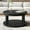 Black 6, variant on Dining Tables Coffee Table with Dual Storage for Living Room, 31.5" Modern Round Coffee Table with Storage and Hidden Compartment, Adjustable Leveling Feet, Easy Assembly (Walnut),Coffee Tables