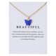 thumbnail image 1 of Collar para mujer, Joyas para mujer, Joyas para mujer, Collar dulce, Collar de cadena de clavícula de color acrílico, Un collar, 1 of 3