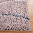 thumbnail image 3 of SAFAVIEH Calico Louella Abstract Polyester Shag Area Rug, Taupe/Blue, 5'3" x 7'6", 3 of 8