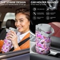thumbnail image 5 of Modern 30oz Handheld Travel Tumbler with Handle – Double Wall Stainless Steel Insulated Cup, Flip Straw Lid, Leak-Proof & BPA-Free for Hot and Cold Drinks – Durable Coffee & Juice Mug White, 5 of 7