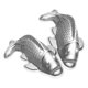 thumbnail image 3 of Fish Shaped Aluminum Cake Mold Set 2pcs Baking Tools for Rice Cakes, Jelly, Chocolate Desserts Non Deforming Food Mold for Party Decoration, 3 of 5