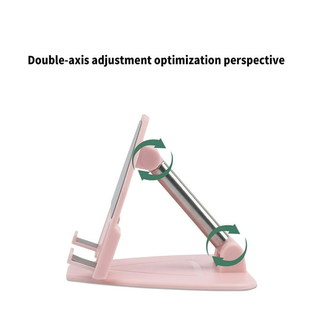 stanreset Support de Téléphone Support Paresseux Appui-Tête Taille Compacte Réglable Rotatif Accessoires de Bureau Multifonctions Support de Tablette Rose