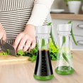 thumbnail image 5 of Grusce 2pcs Salad Dressing Shaker with Handle Leakproof Salad Dressing Mixer with Scale Dishwasher Safe Salad Dressing Bottle Shaker Easy Pouring Salad Dressing Shaker Container for Restaurant Home, 5 of 11