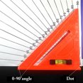 thumbnail image 3 of Régule Triangulaire Multifonctionnelle 45 Degrés 90 Degrés Règle de Mesure d'Outil de Disposition, 3 of 8