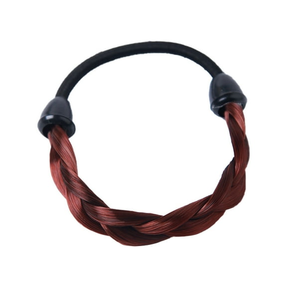 Realistic Synthetic Wig Hair Ponytail Holder Elastic Rubber Band Accessory for Secure Styling and Gentle Hair Care