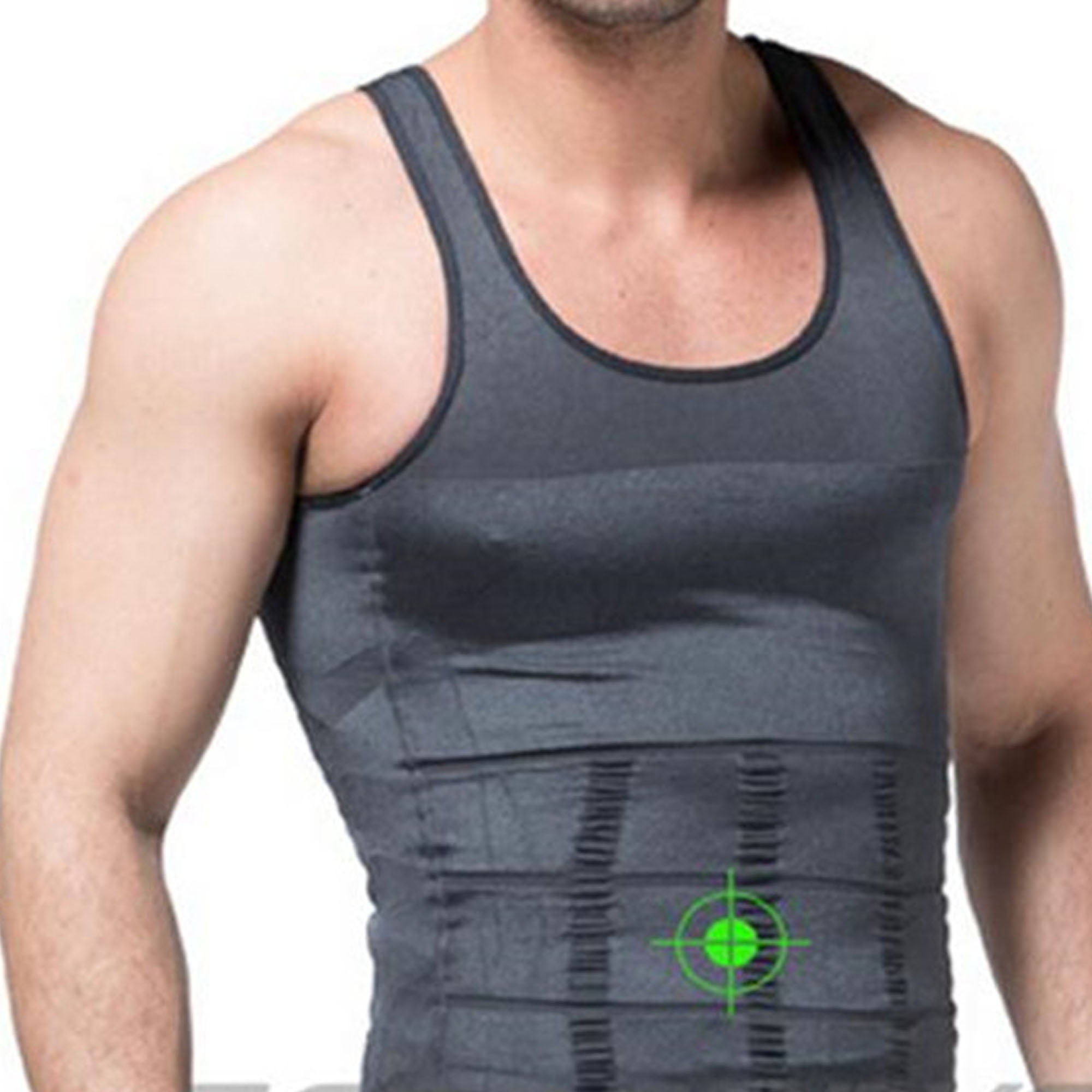 Slimming Body Shaper Vest Shirt Abs Abdomen Slim for Mens 