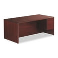 thumbnail image 3 of Hon 10700 Series Single Right Pedestal Desk - 72" Width X 36" Depth X 29.5" Height - Single Pedestal On Right Side - Waterfall Edge - Wood - Laminate, Mahogany (10785RNN), 3 of 10