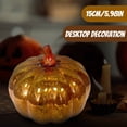 thumbnail image 6 of Mercury Glass Light up Pumpkin Light with Timer, with Led Lights Inside,Battery Operated Led Pumpkin Light,Ideal for Halloween Fall Decoration, Thanksgiving Rustic Deco, 6 of 8