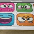 thumbnail image 6 of Ambesonne Funny Place Mats Set of 4, Cartoon Monsters Comic, Standard Size, Multicolor, 6 of 6