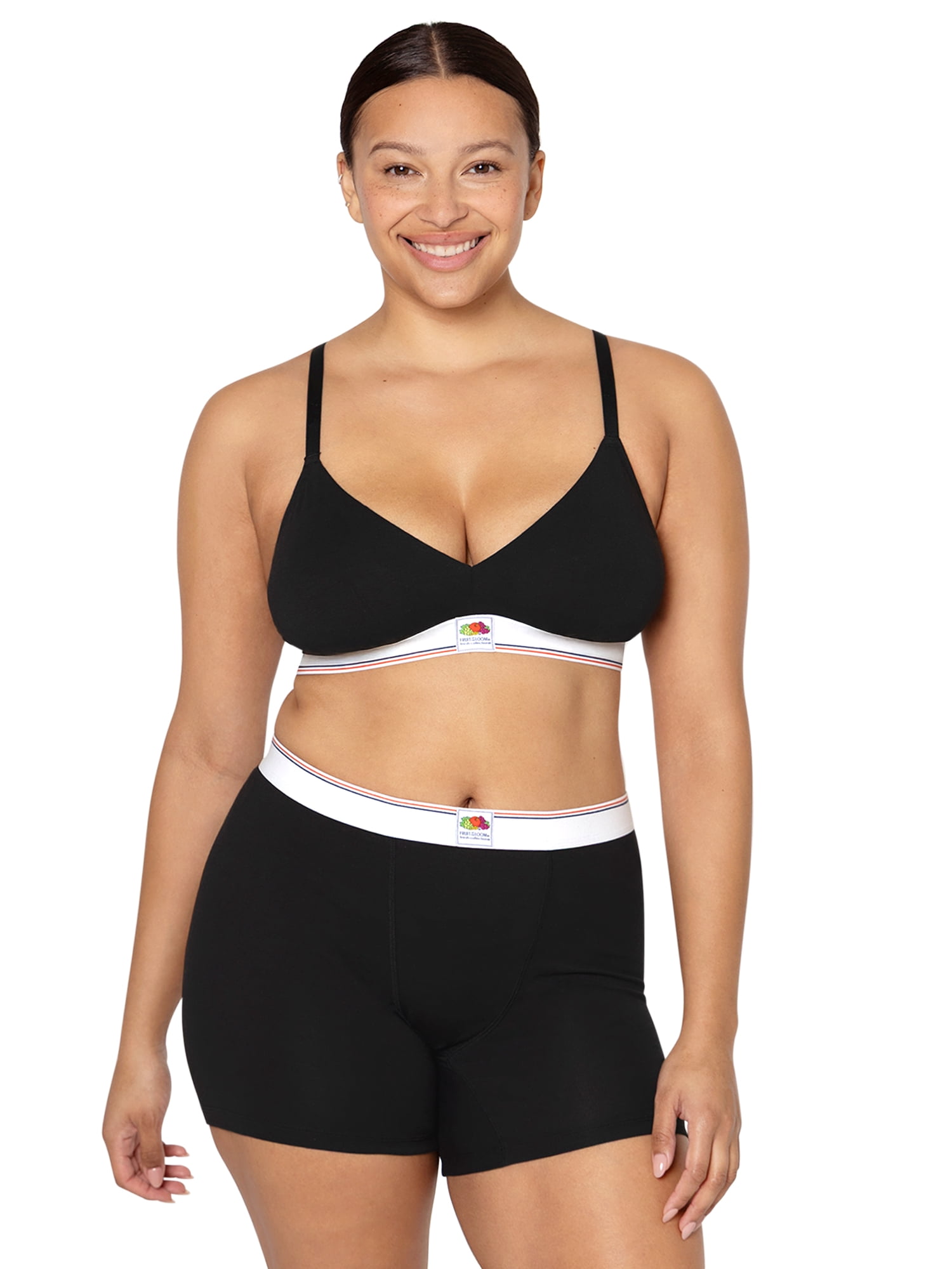 fresh collection by Fruit of the Loom Women's Cotton Triangle Bralette
