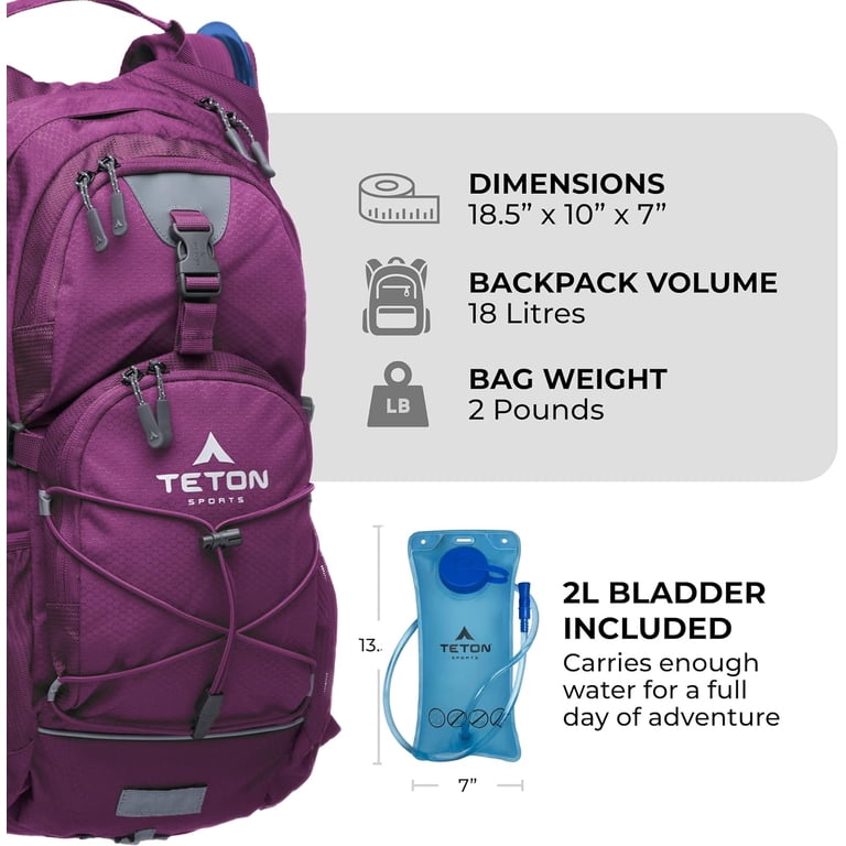 Teton Oasis 18L Hydration Pack with 2L Bladder photo 3