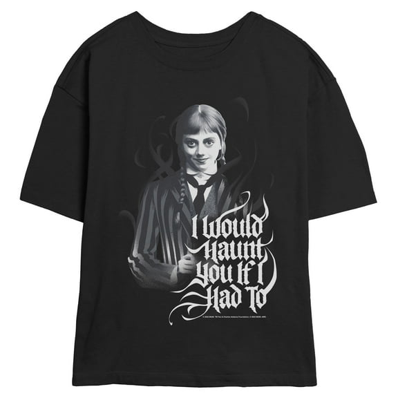 Juniors Wednesday Agnes Haunt You Quote T Shirt