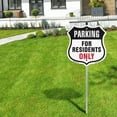 thumbnail image 5 of Parking For Residents Only (10 Pack) 12 inch X 12 inch Shield Shaped Rust-Free Aluminum Metal Signs with Aluminum Mounting Stakes Weather Resistant Made in the USA, 5 of 8