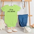 thumbnail image 3 of I Love My Little Brother Big Sibling Romper Boys or Girls Infant Baby Brisco Brands 6M, 3 of 6