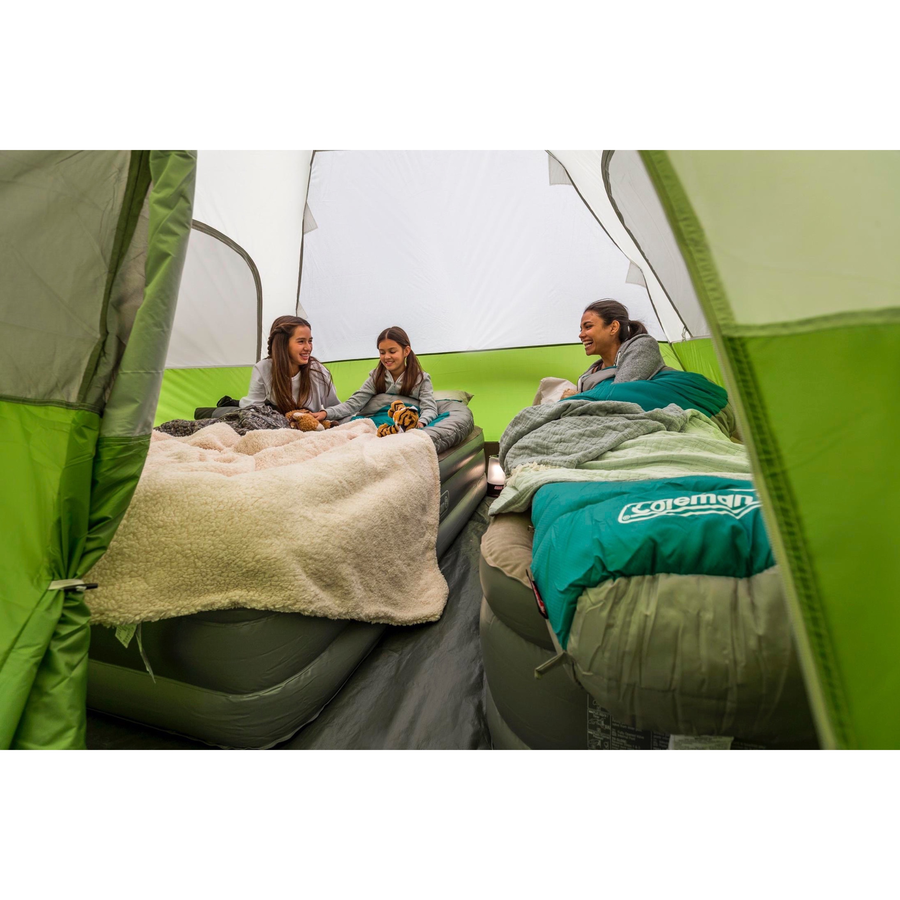 Coleman Evanston 6-Person Dome Tent with Screen Room, 2 Rooms, Green - image 3 of 9
