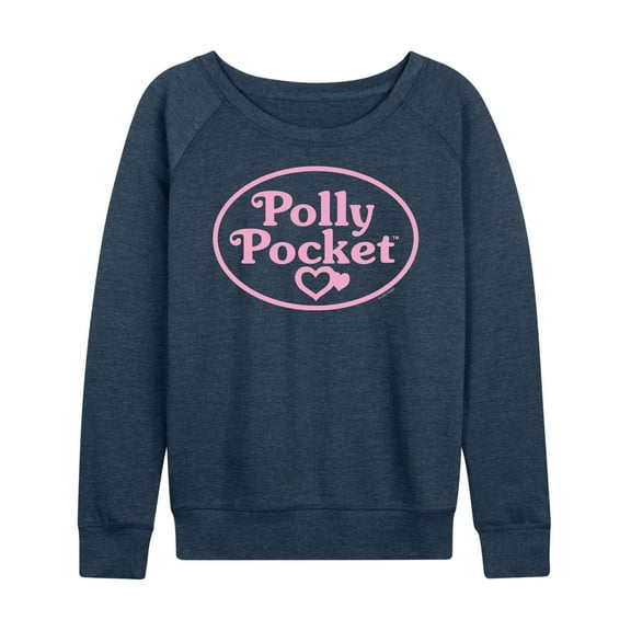 Polly Pocket - Polly Pocket Pink Logo - Women's Lightweight French Terry Long Sleeve Shirt