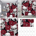 thumbnail image 2 of Rideau de Douche Imprimé Élégant avec Crochets en Tissu Design Moderne pour Baignoire et Enceinte de Douche Doublures de Rideaux 84 Rideau de Douche Clair Demi-Rideau de Douche 36x72 Sans Crochets Clair, 2 of 6