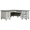 thumbnail image 4 of Hartford Wood L-Desk and Return Writing Table and return Office Desk White, 4 of 9