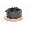 thumbnail image 3 of Negro, Hombres,Cinturón de mano de cuero tejido con una sola hebilla,Simplicidad, 3 of 5
