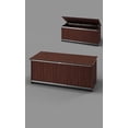 thumbnail image 1 of Foreman Waterproof Deck Storage Box - Large Deck Box made from Compact Laminate and Anodized Aluminum Construction, 120 Gallon 27 5/8" x 60" x 24"H (Tosca), 1 of 1