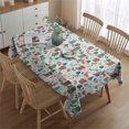 thumbnail image 2 of Christmas Gift and Deer Pattern Rectangle Tablecloth 60"x84",Waterproof Polyester Rectangle Table Cloth, Wipeable Spillproof Polyester Tablecloth for Dining, Camping, Indoor and Outdoor, 2 of 5