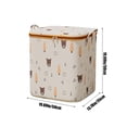 thumbnail image 3 of FeiFu Reinforced Oversized Storage Totess with Double Zipper,Thickened Organizer Bags for Quilts, Travel, Multi-Pack Moving Saves Travel Space Khaki, 3 of 4