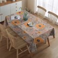 thumbnail image 2 of Pioneer Flower Floral Print Pattern Rectangle Tablecloth 60"x84",Waterproof Polyester Rectangle Table Cloth, Wipeable Spillproof Polyester Tablecloth for Dining, Camping, Indoor and Outdoor, 2 of 5