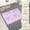 Purple#27170, variant on Waterproof Breathable Mattress Pad Incontinence Pad, Non-Slip, 4-Layer Absorbent Reusable, Green Natural Fiber, Purple/Beige/Silver, 90 x 70 cm