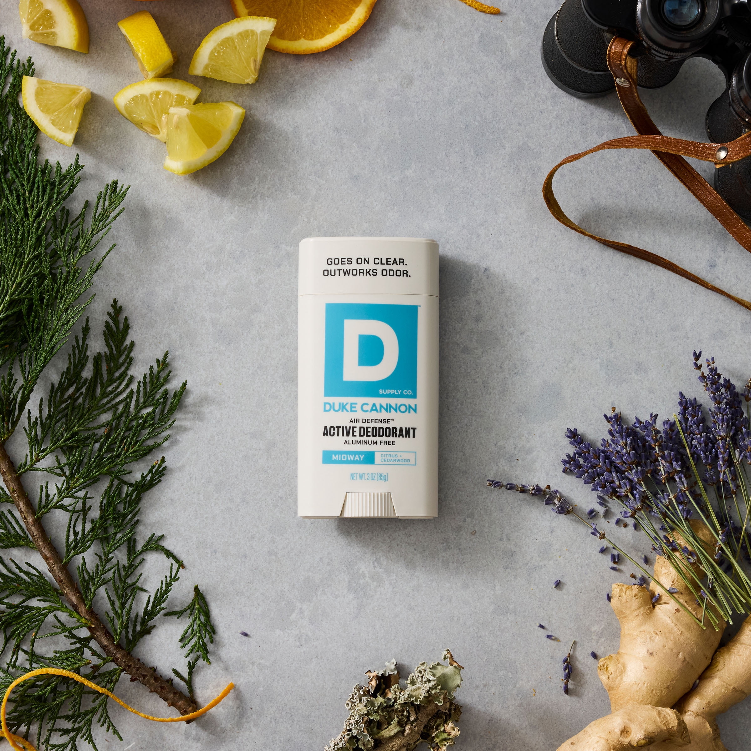 Duke Cannon Midway Scent Aluminum-Free Deodorant Stick for Men, 3 oz, Long-Lasting Odor Protection