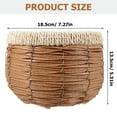 thumbnail image 5 of LOLIPPYY handmade woven basket straw planter basket indoor decoration natural style 1Set, 5 of 8