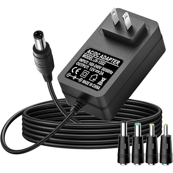 12V AC/DC Charger Power Cord Compatible for Seagate Freeagent Goflex, Backup Plus SRD0SD0, WD Western Digital, Elements Desktop, Fantom Drives, WD_Black D10, Avolusion PRO-5X External Hard Drive