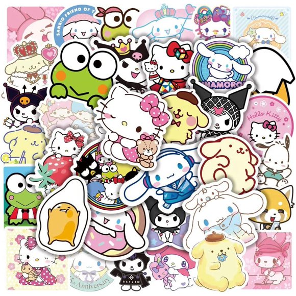 100Pcs DIY Stickers, Vinyl Waterproof Stickers for Laptop,Guitar,Motorcycle,Bike,Skateboard,Luggage,Phone,Hydro Flask, Gift for Kids Teen Birthday Party (cute) for Girls...