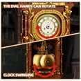 thumbnail image 4 of Juego de bloques de construcción HJPLPXH, reloj de péndulo retro con reloj real, 4 of 7