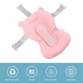 thumbnail image 4 of COJÍN PARA ASITO DE BAÑO PARA BEBÉ, TAPETE DE SOPORTE PARA BAÑERA PARA BEBÉ, SOPORTE DE BAÑO AJUSTABLE FLOTANTE PLEGABLE PARA Recién Nacido, Almohadilla De Red Universal, 4 of 7