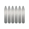 thumbnail image 1 of 6 piezas de soportes para cuello con bordes lisos de metal, opciones de varios tamaños, para camisas de vestir, mujeres y hombres 635 mm x 10 mm x 08 mm, 1 of 9